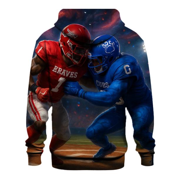 Diamond Clash Braves Vs Cubs Gridiron Duel hoodie designs
