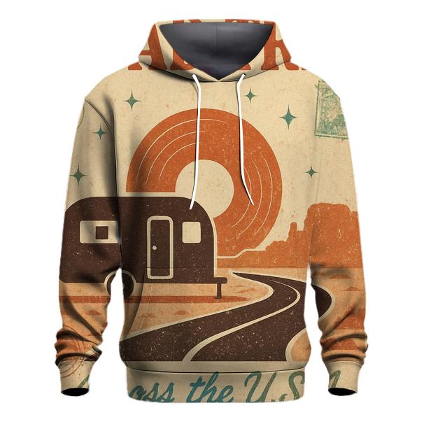 Celestial Roadtrip Poster premium hoodies