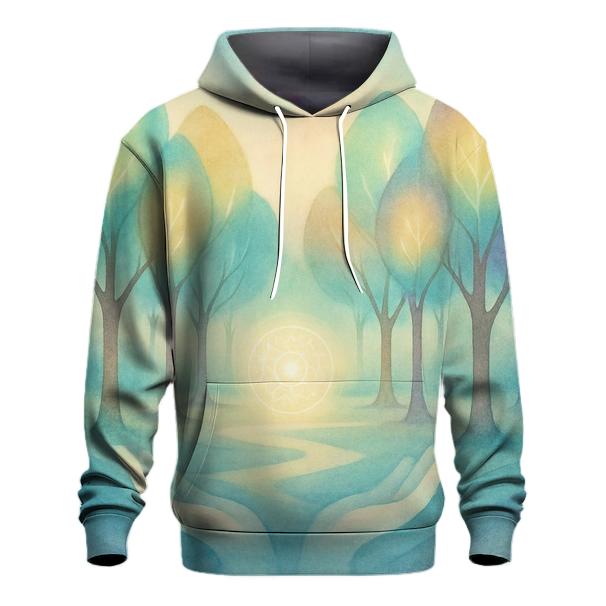 Luminous Grove embroidered hoodies