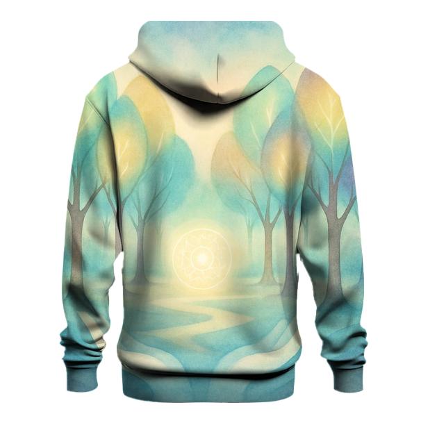 Luminous Grove embroidered hoodies