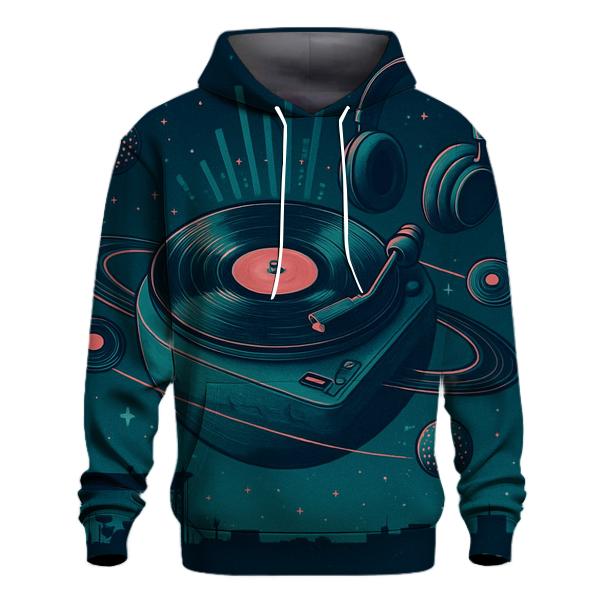 Cosmic Turntable premium hoodies