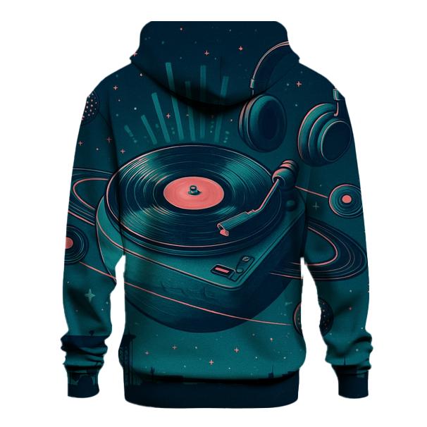 Cosmic Turntable premium hoodies
