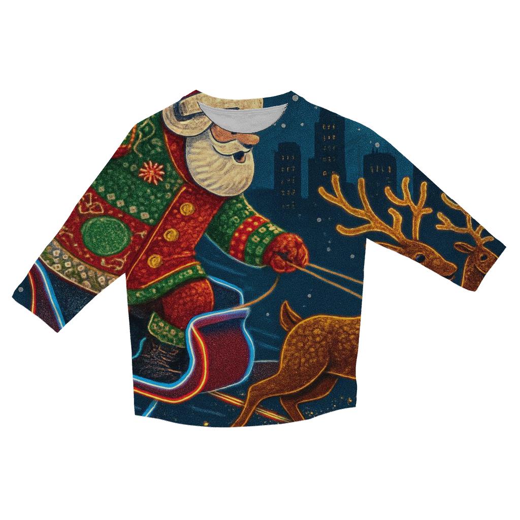 Midnight Sleigh Surge stylish quarter sleeve tops