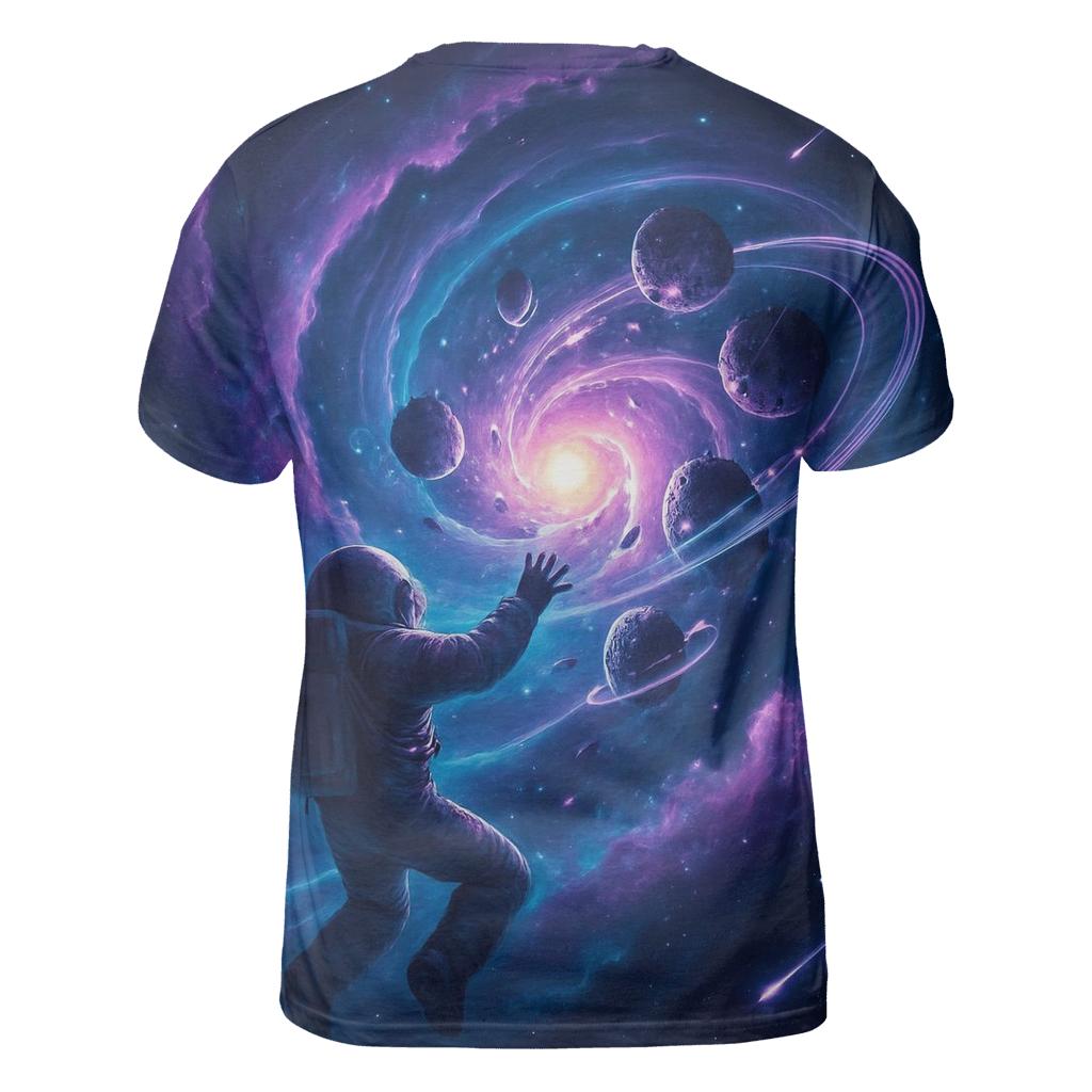 Aurora Voyager artistic all-over print tops