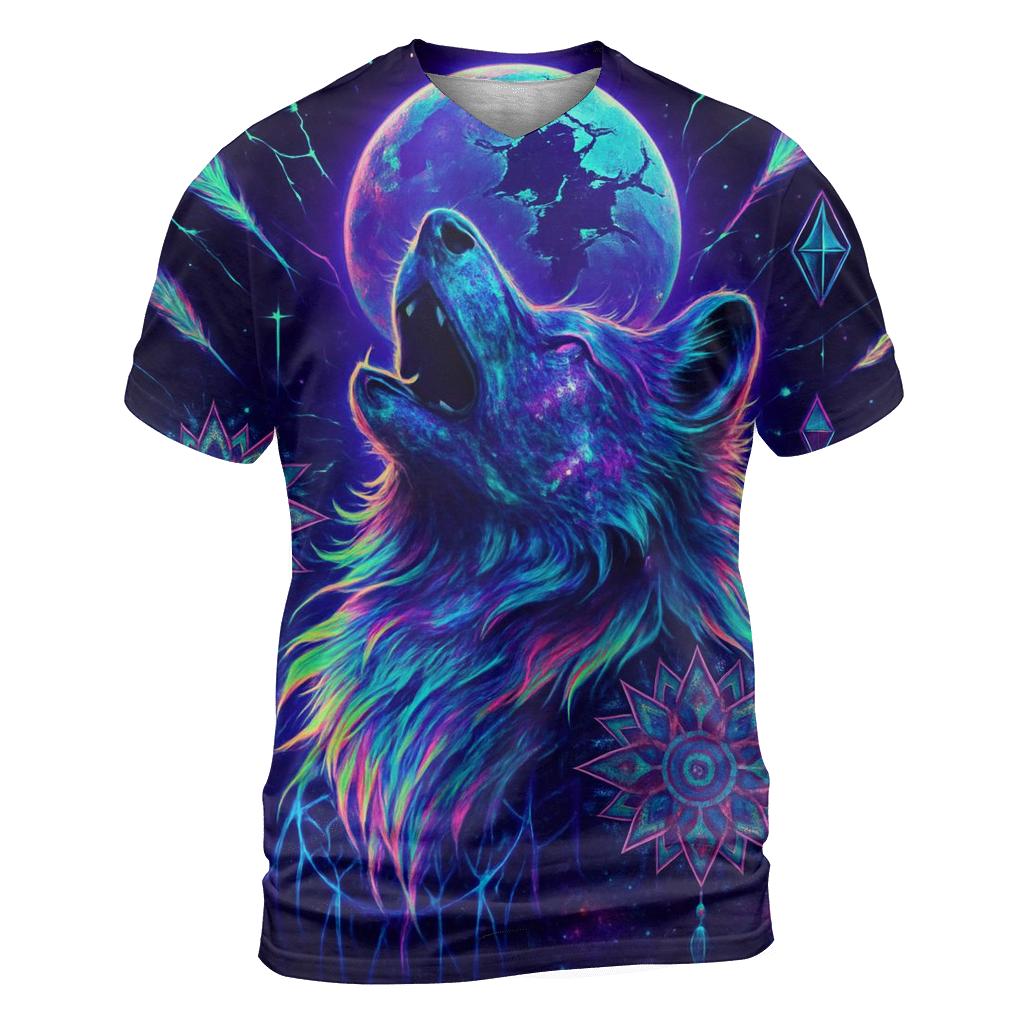 Nebula Wolf Sentinel unique graphic print tees