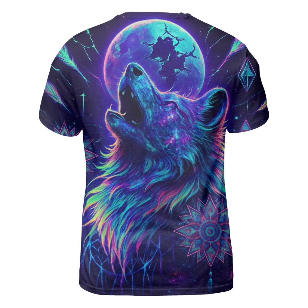 Nebula Wolf Sentinel unique graphic print tees