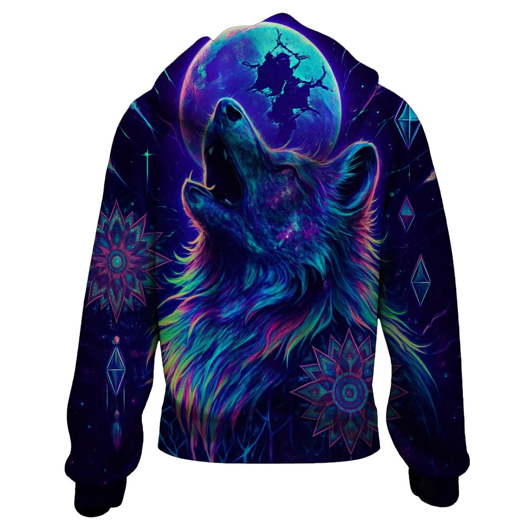 Nebula Wolf Sentinel custom hoodies