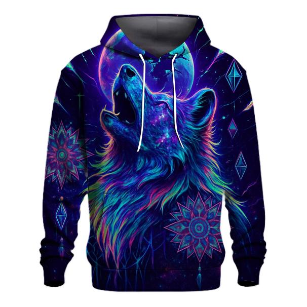 Nebula Wolf Sentinel embroidered hoodies