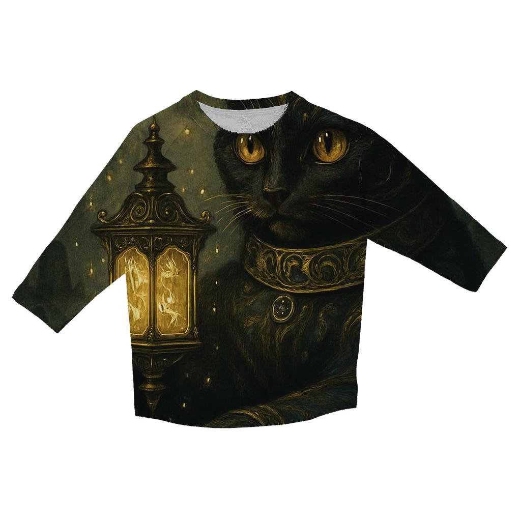 Mystic Lantern Guardian designer 3/4 sleeve blouses