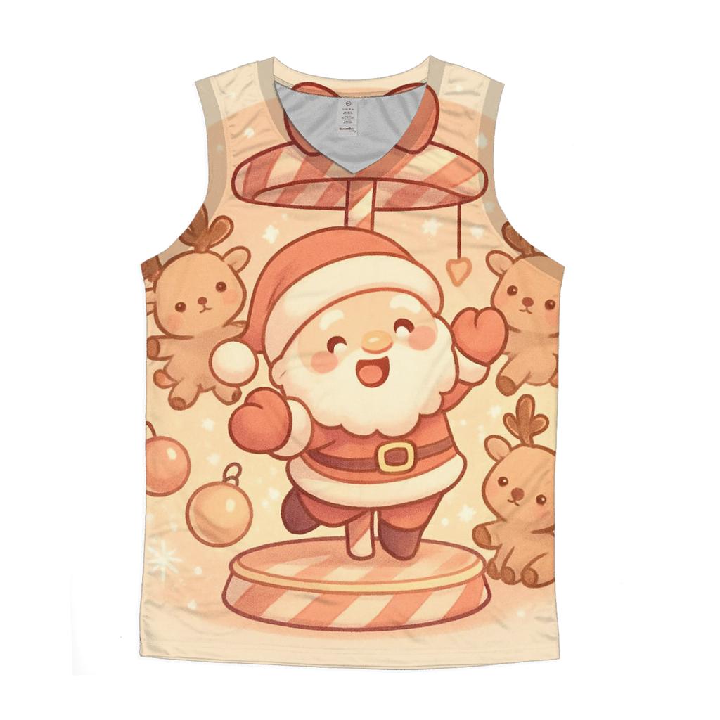 Candy Carousel Chibi Santa cotton sleeveless tops