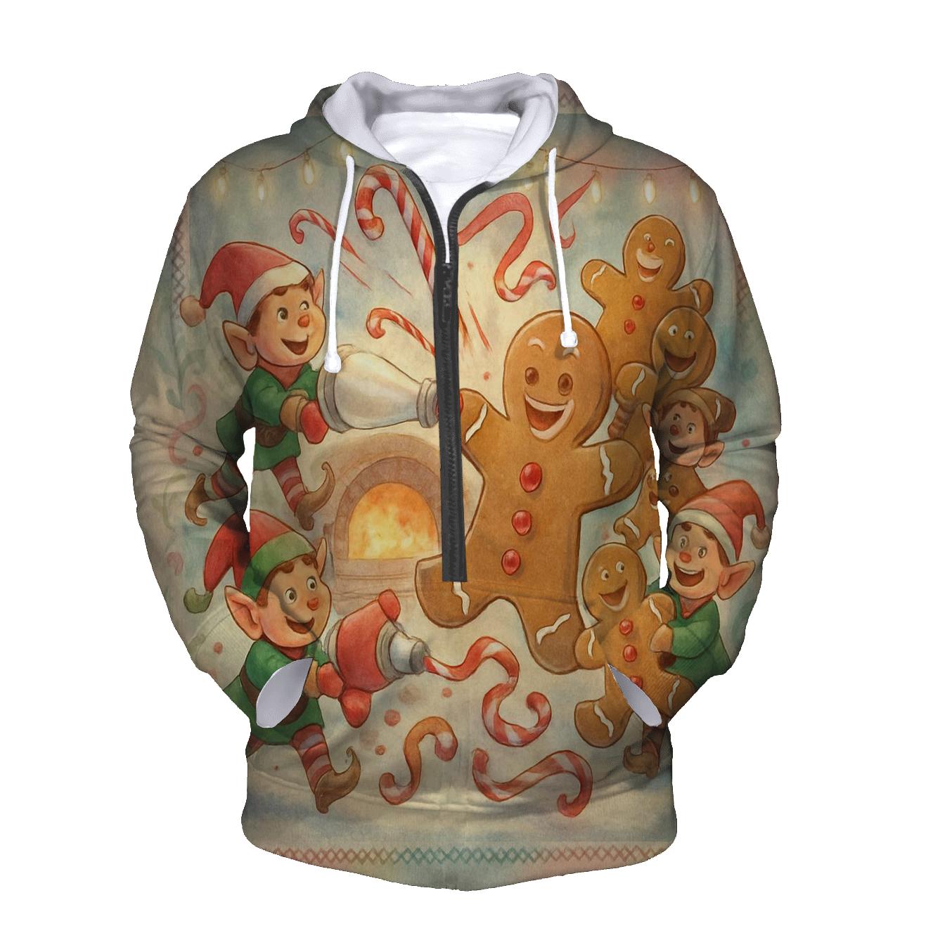 Gingerbread Workshop Riot zip-up hoodies