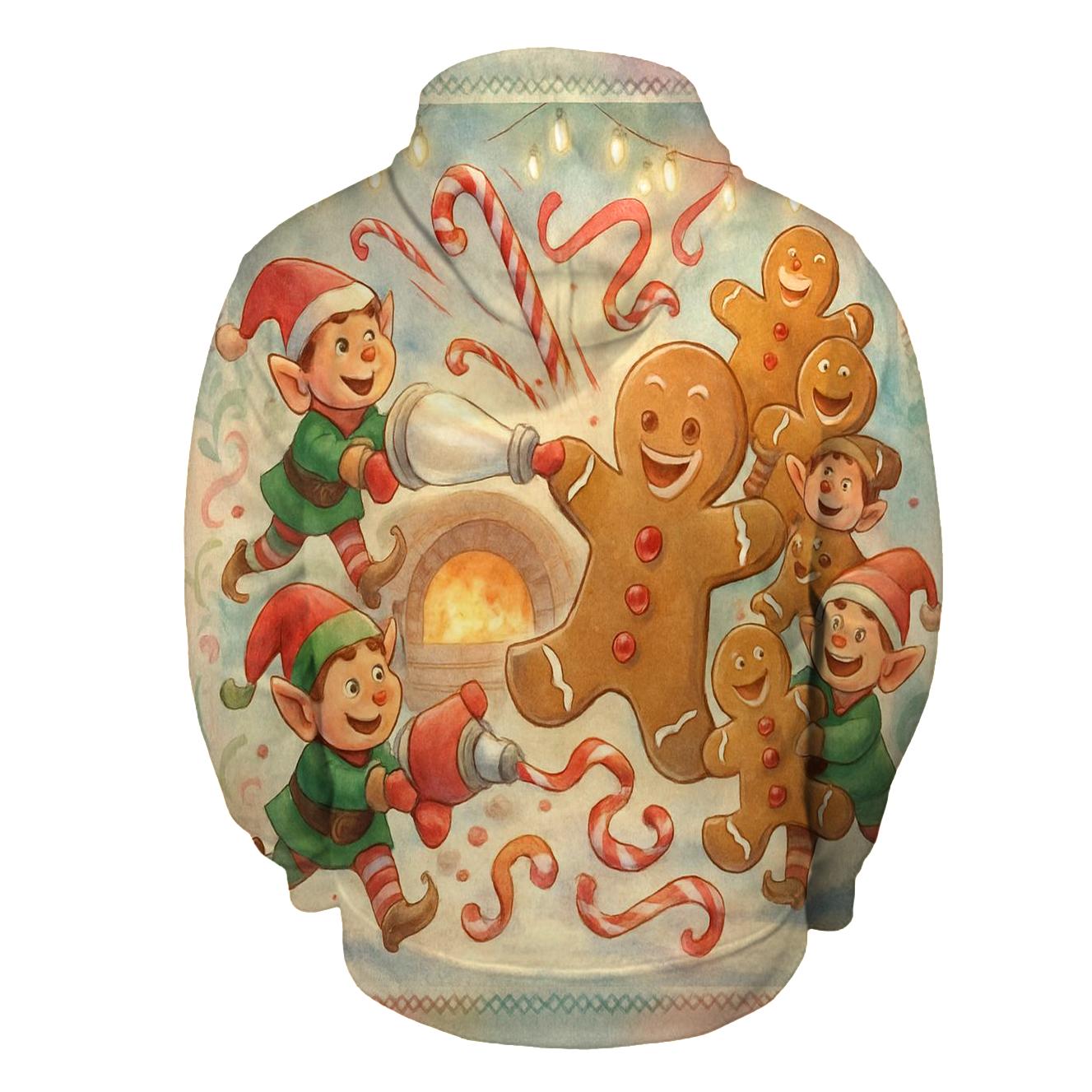 Gingerbread Workshop Riot zip-up hoodies