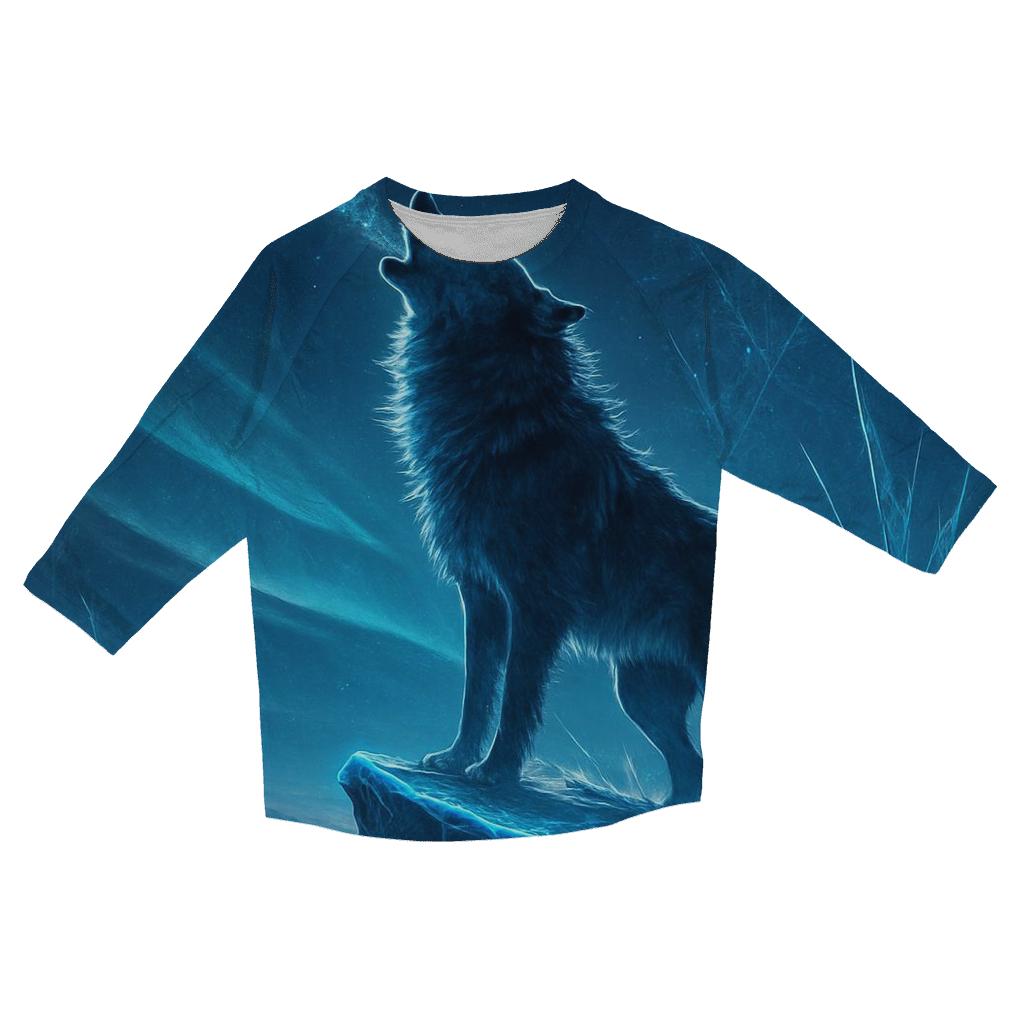 Subzero Neon Wolf trendy 3/4 sleeve tops