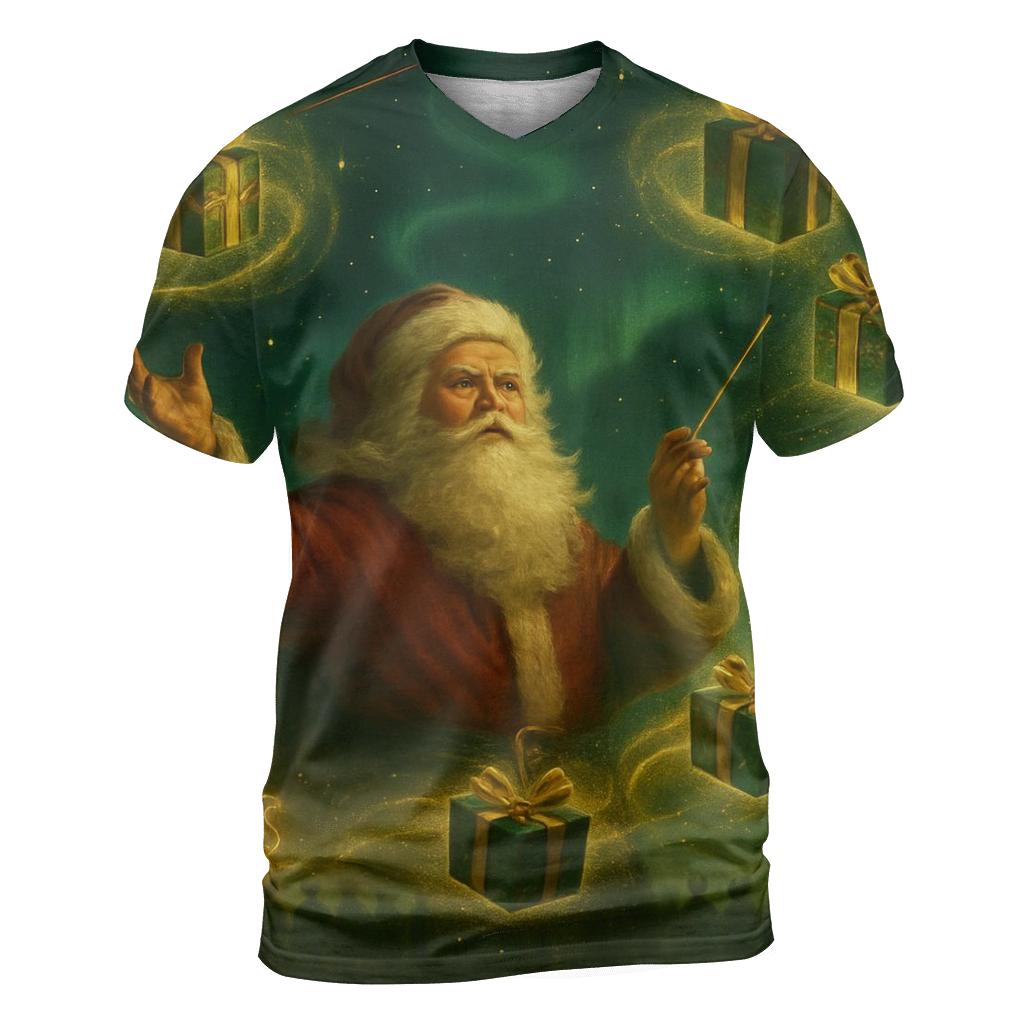 Midnight Gift Maestro Santa custom all-over print shirts