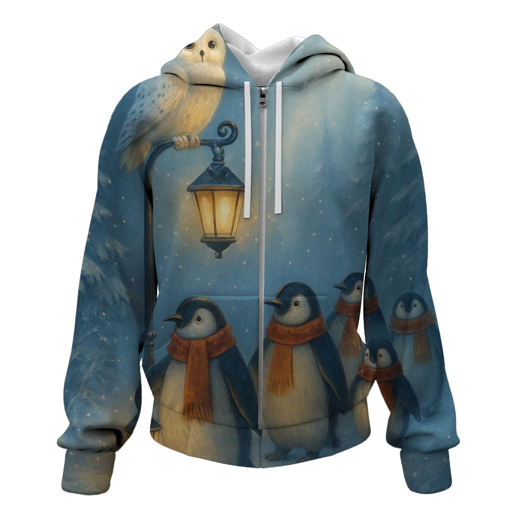 Polar Night Lantern Parade graphic hoodies
