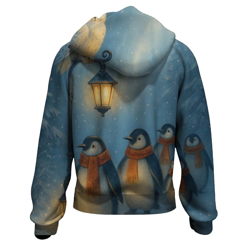 Polar Night Lantern Parade graphic hoodies