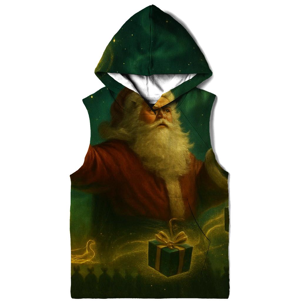 Midnight Gift Maestro Santa lightweight hoodies