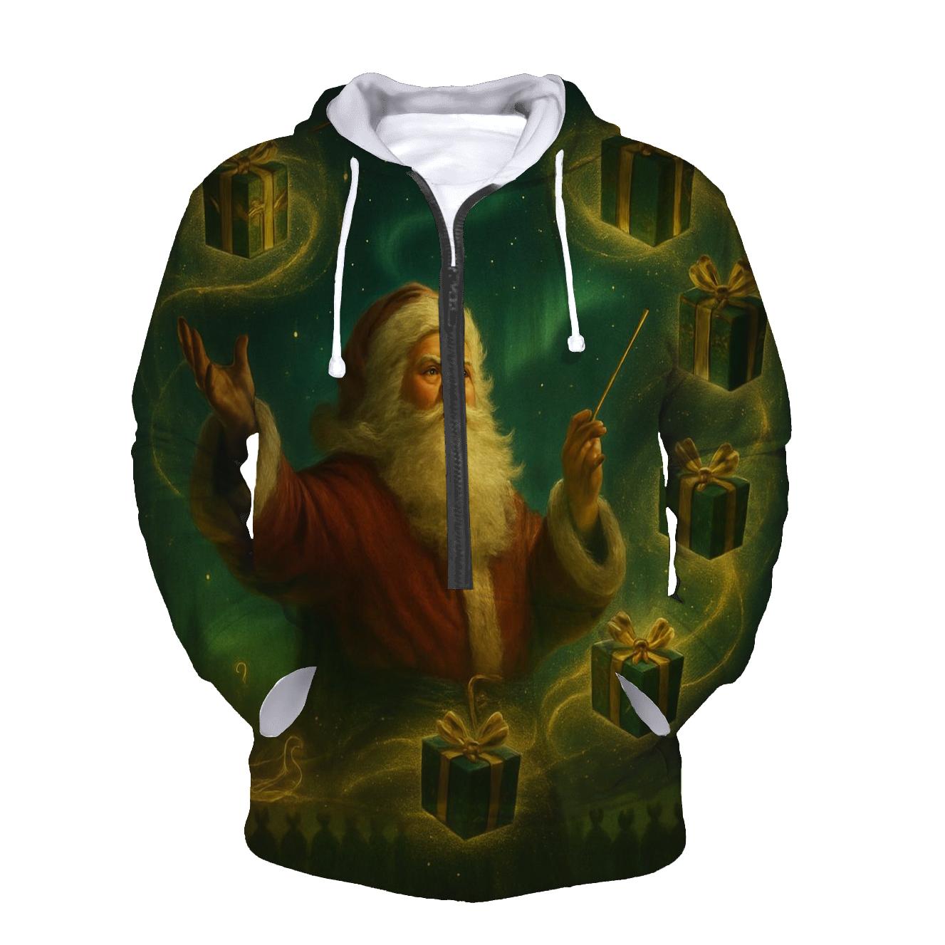 Midnight Gift Maestro Santa graphic hoodies