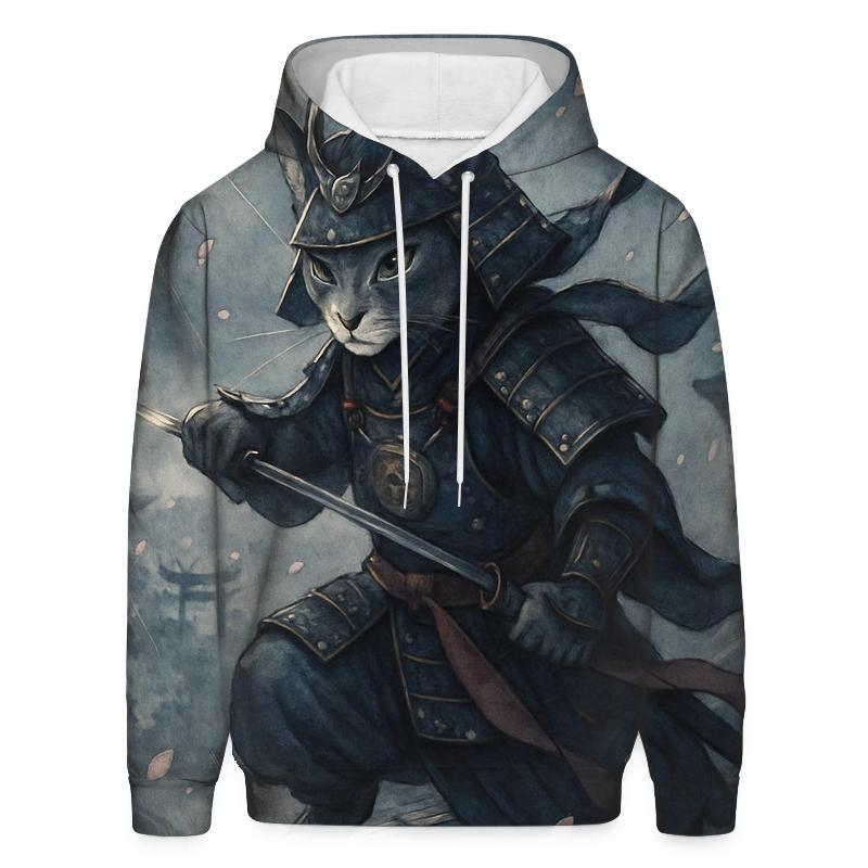 Samurai Moon Cat custom hoodies