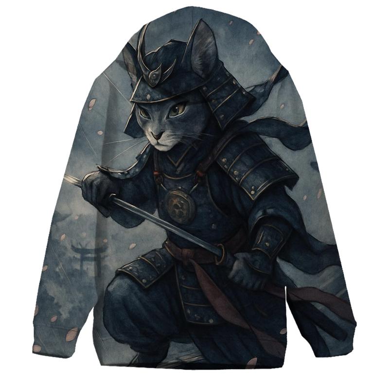 Samurai Moon Cat custom hoodies