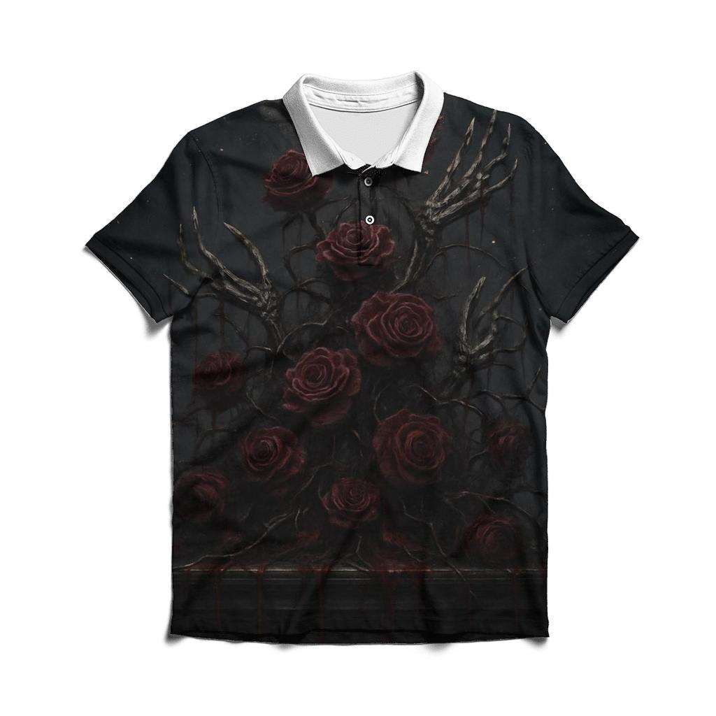 Tide Of Bleeding Roses premium cotton polo shirts
