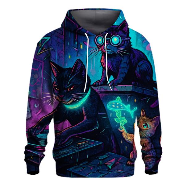 Neon Alley Whisker Crew lightweight hoodies