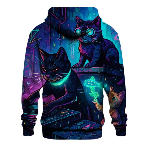 Neon Alley Whisker Crew lightweight hoodies