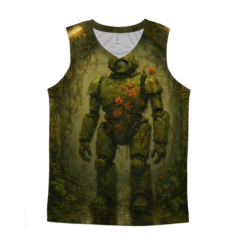 Rust Garden Sentinel cotton sleeveless tops