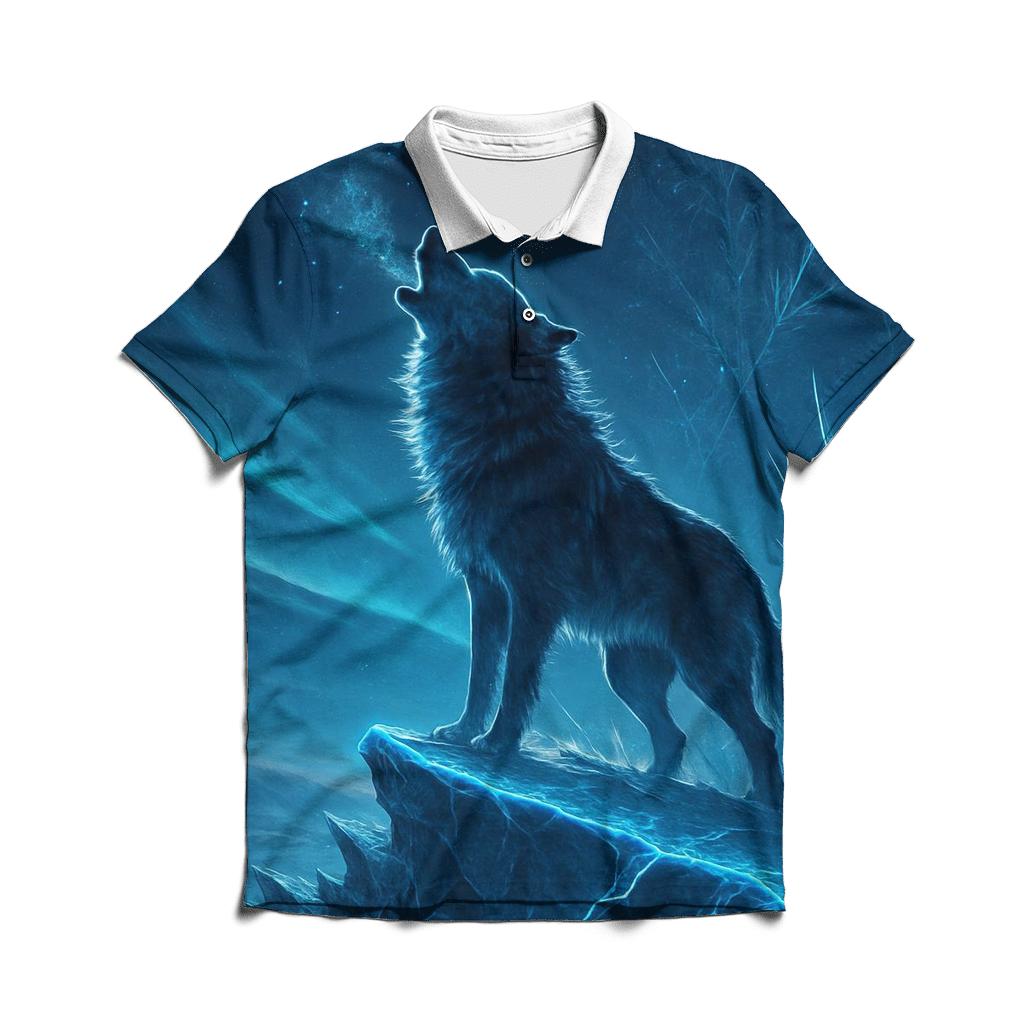 Subzero Neon Wolf branded logo polo shirts