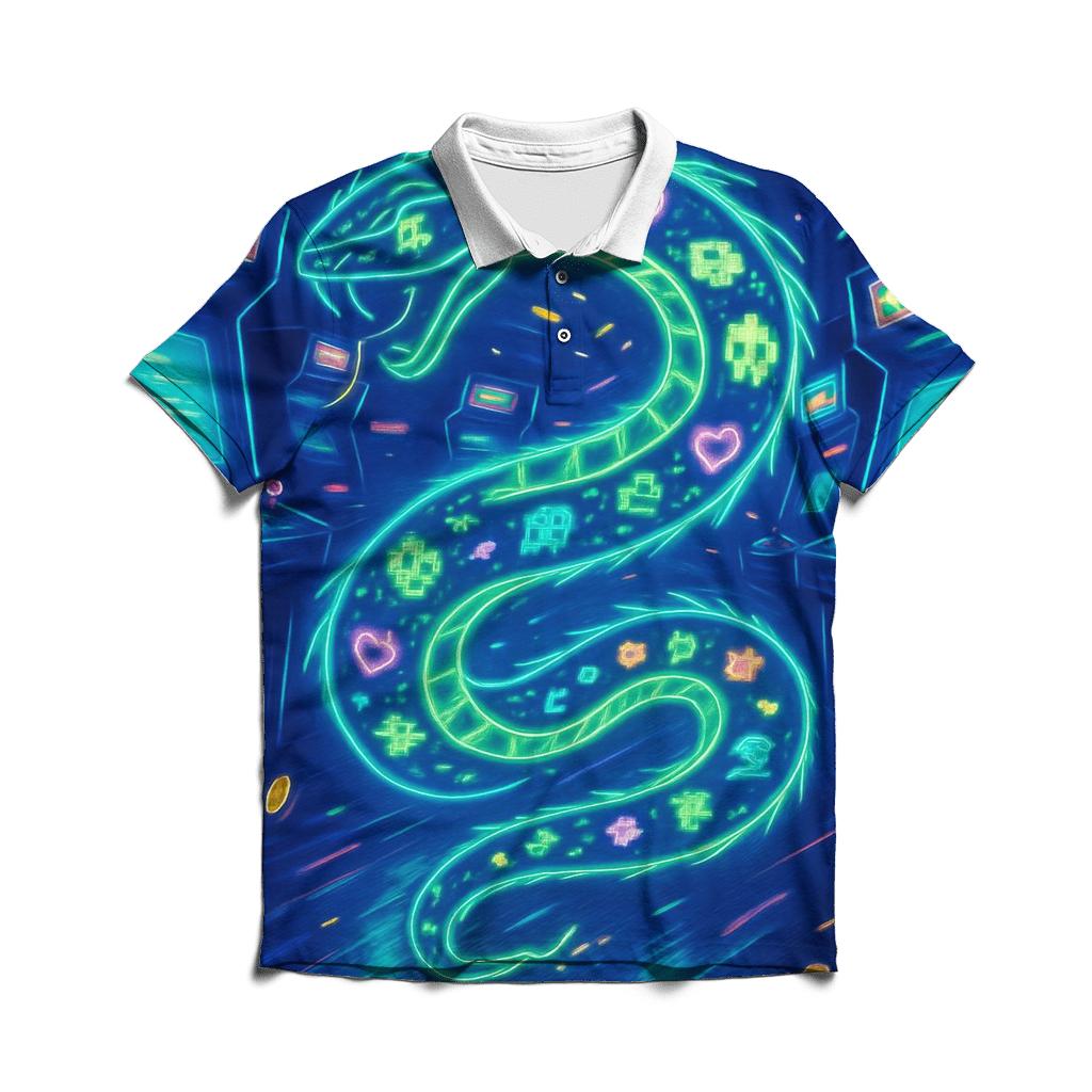 Midnight Arcade Serpent stylish collar polo tees