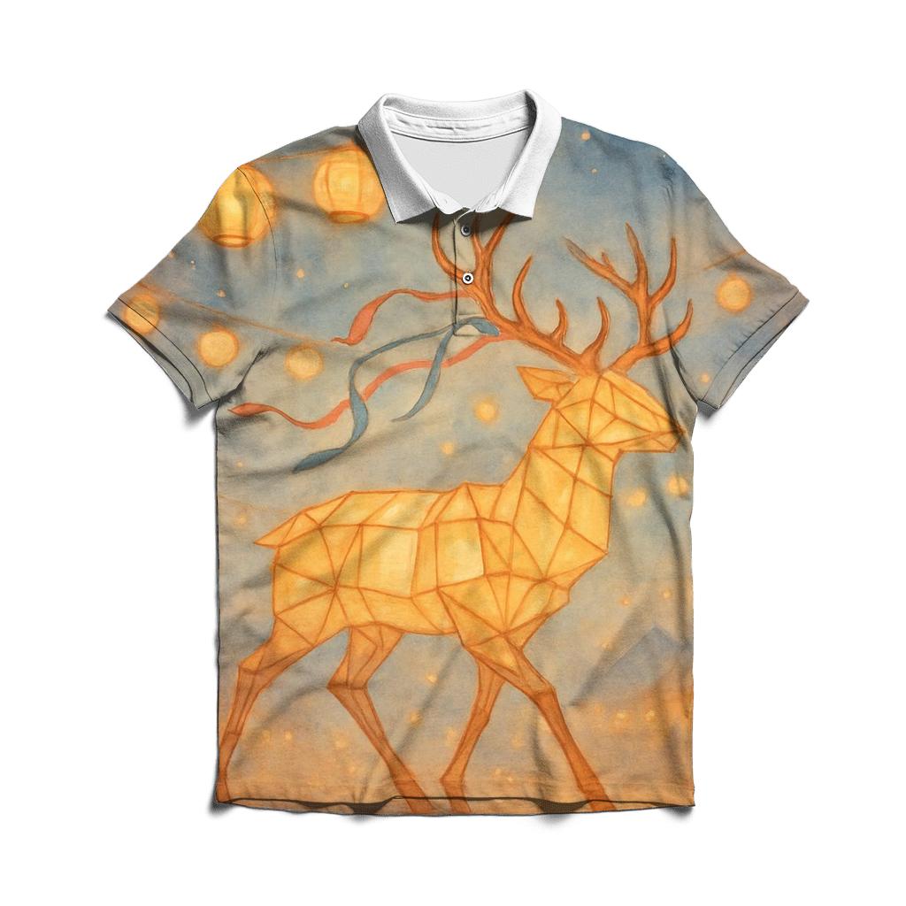 Paper Lantern Stag custom polo shirts