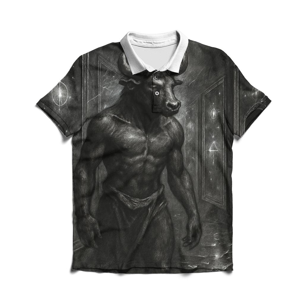 Mirrored Maze Minotaur classic pique polos