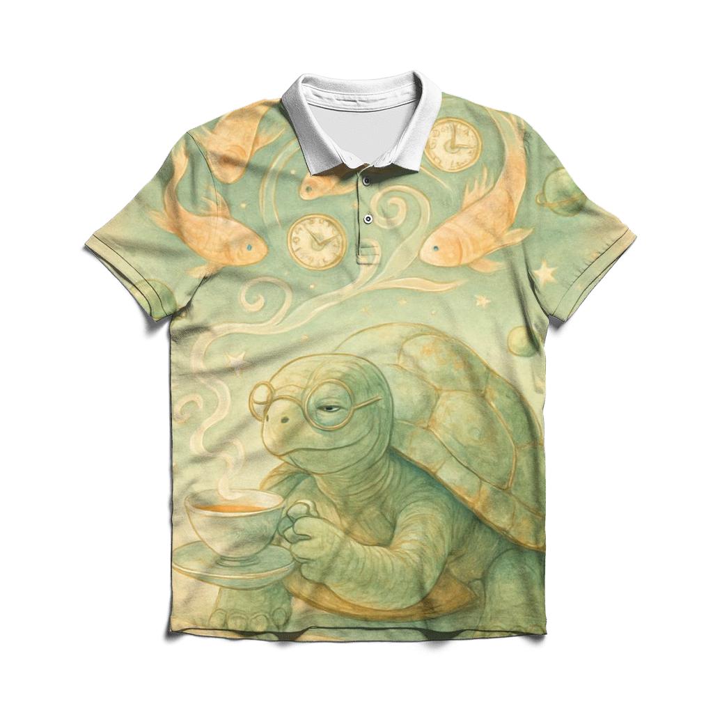 Vortex Tea Tortoise personalized polo shirts