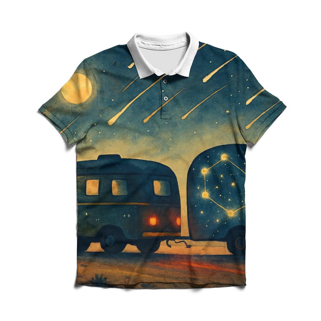 Constellation Road Trip stylish collar polo tees