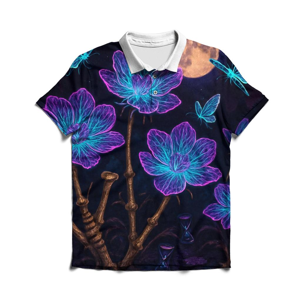 Garden Of Neon Bones custom polo shirts