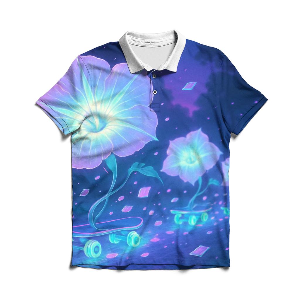 Moonflower Skate Caravan custom polo shirts
