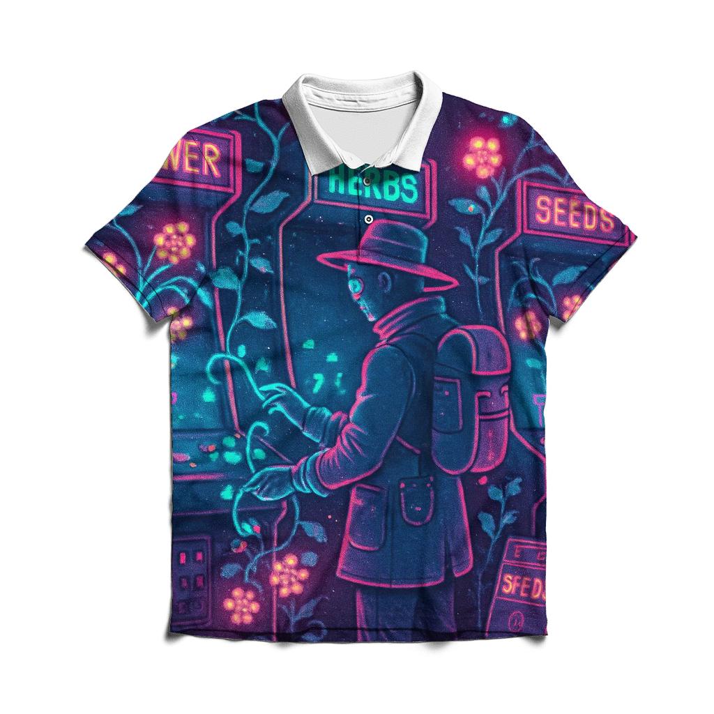 Lucid Arcade Botanist casual sports polo shirts