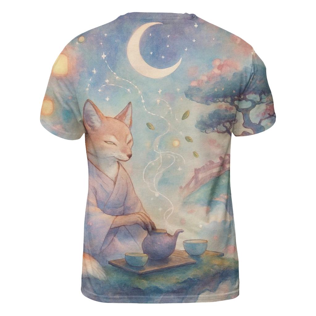 Starlit Tea Ceremony designer pattern shirts