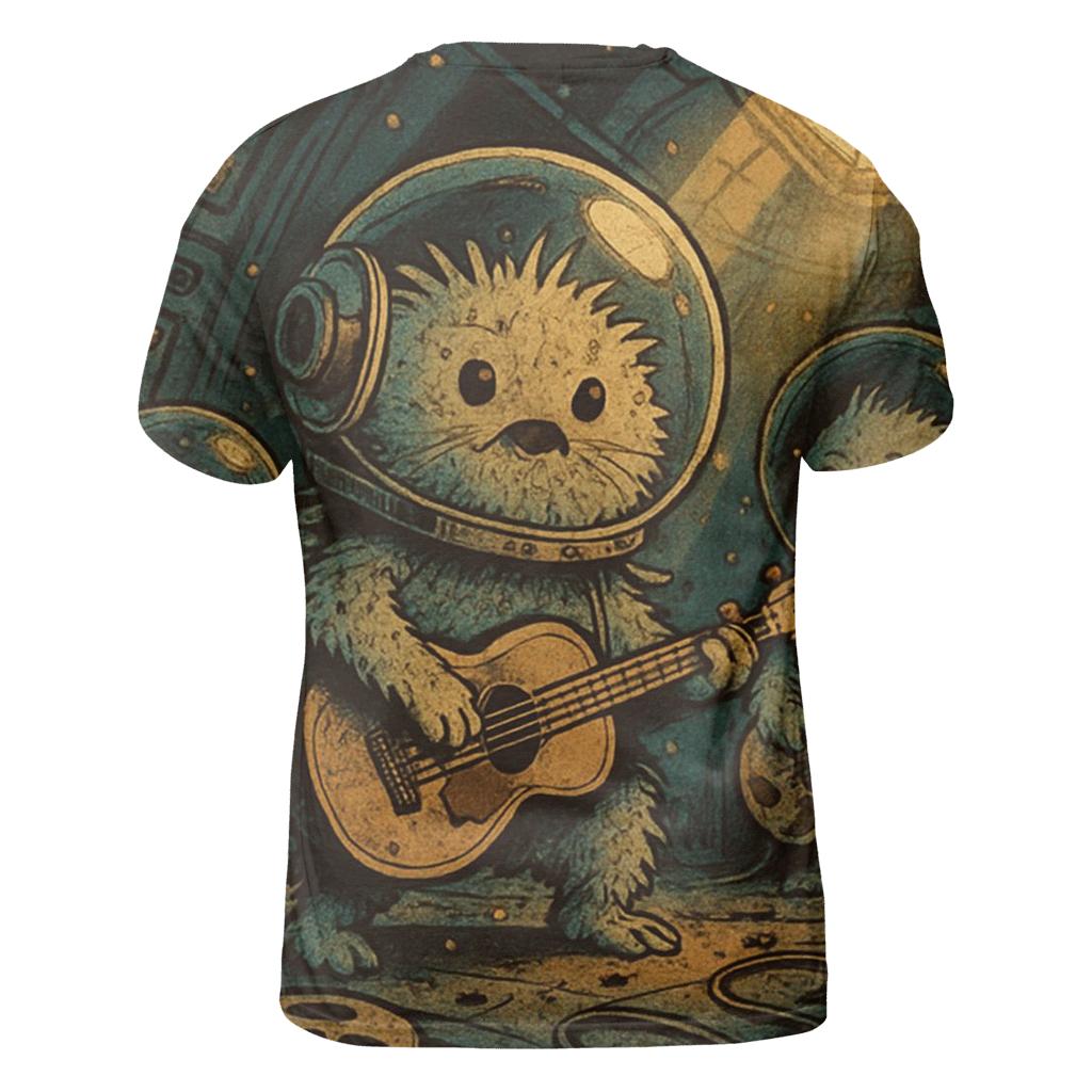 Dustbunny Astronaut Band unique graphic print tees