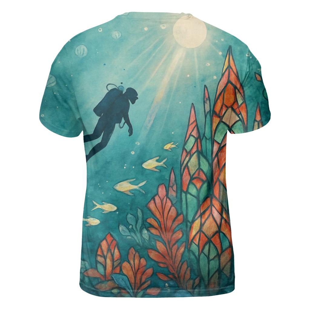 Glass Reef Diver personalized full print shirts