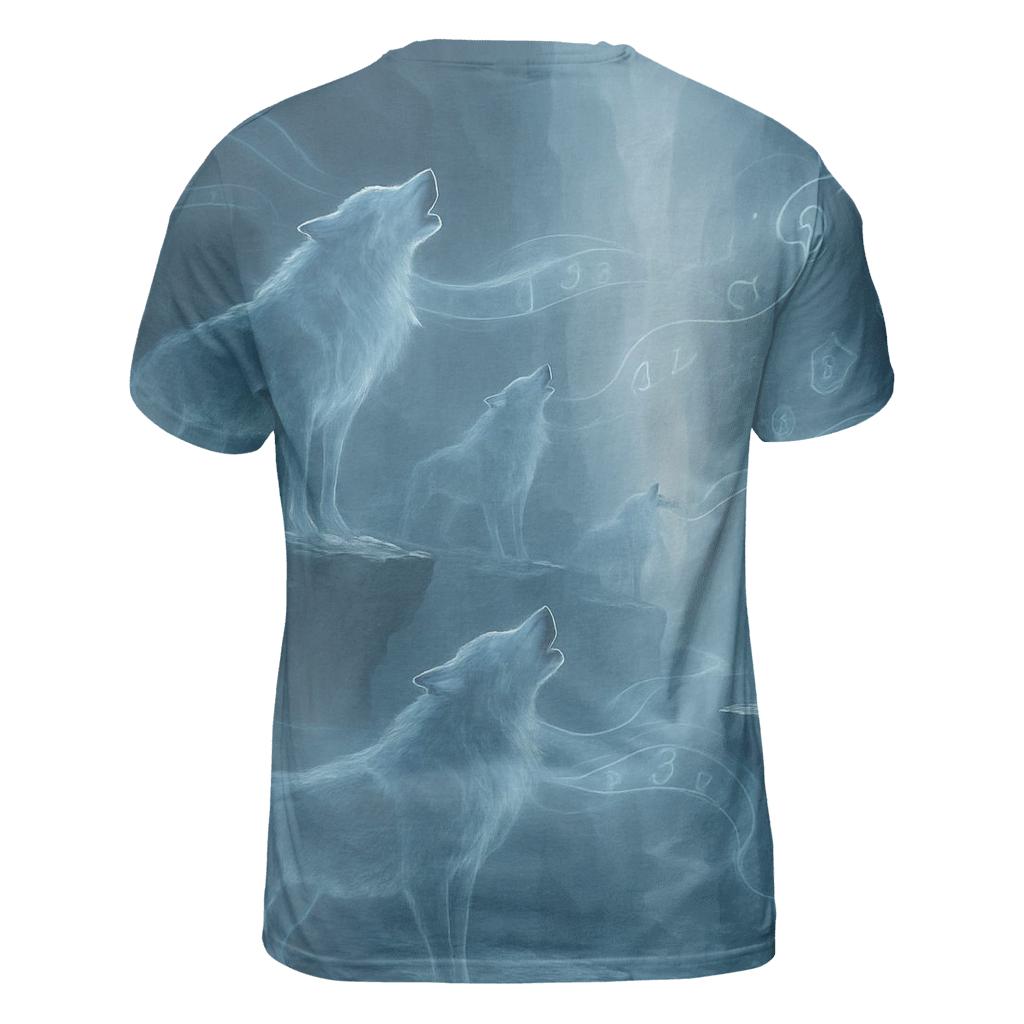 Echo Canyon Wolf Choir creative print fashion shirts