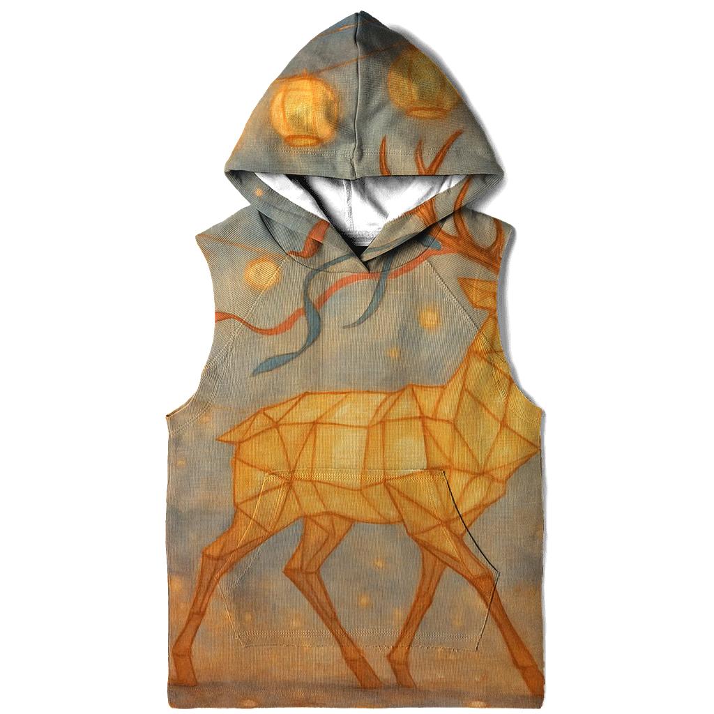 Paper Lantern Stag embroidered hoodies