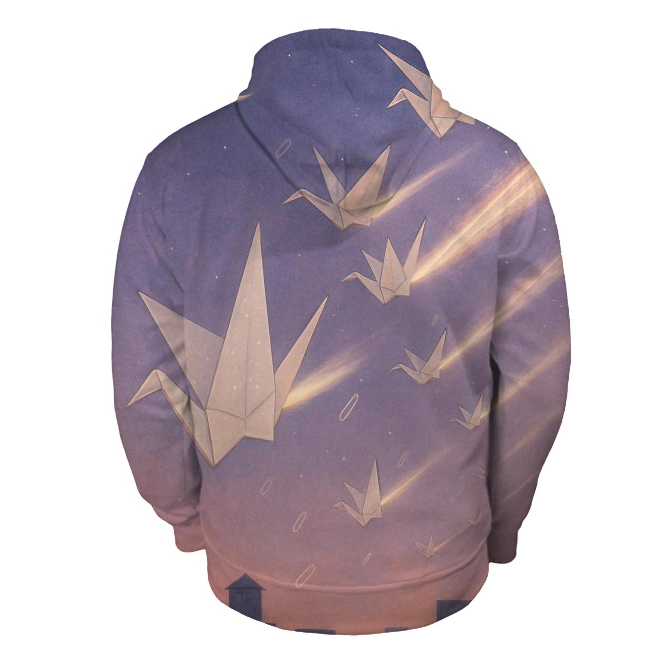 Comet Paper Crane Fleet hoodie styles