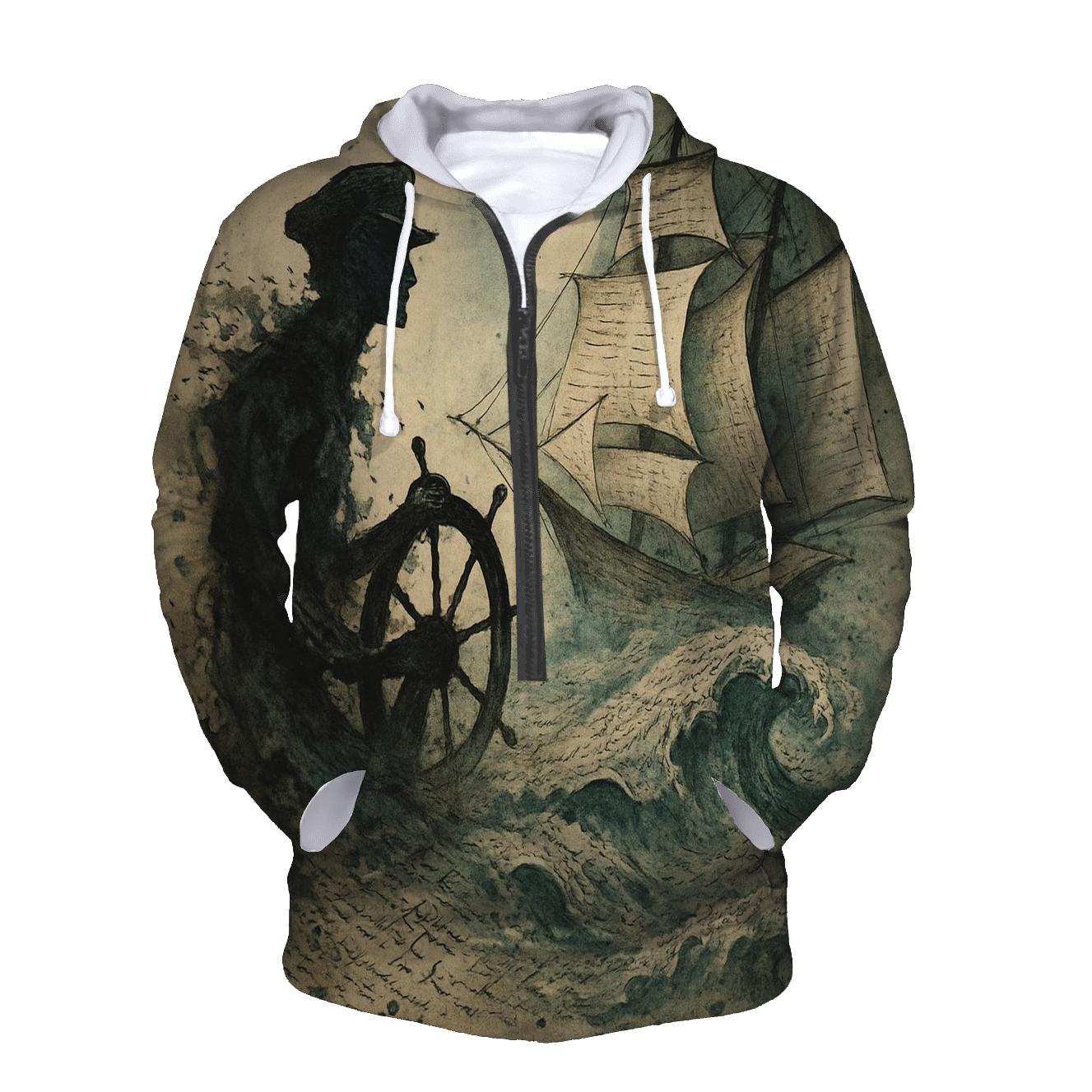 Inkbound Sea Captain embroidered hoodies