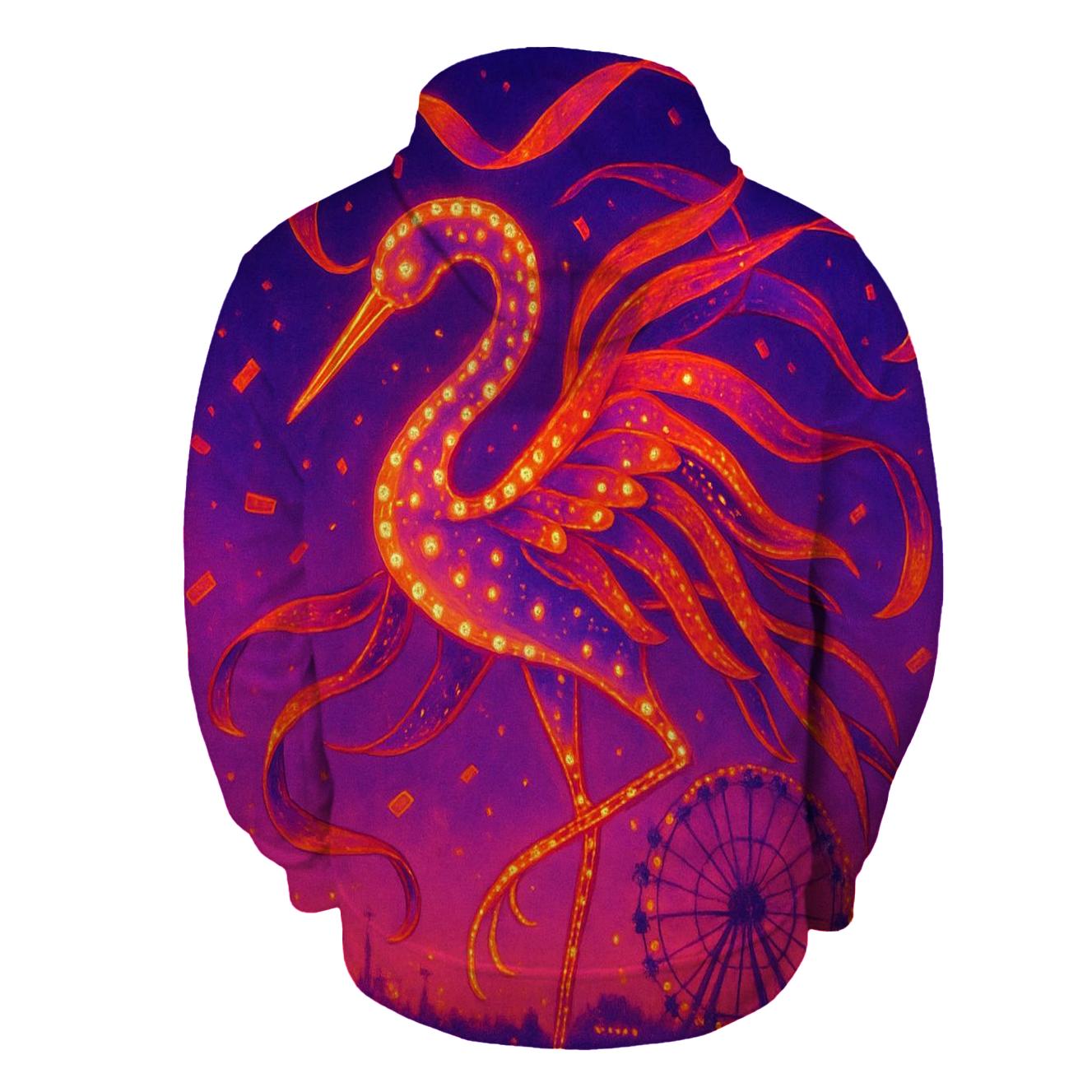 Violet Carnival Crane custom hoodies