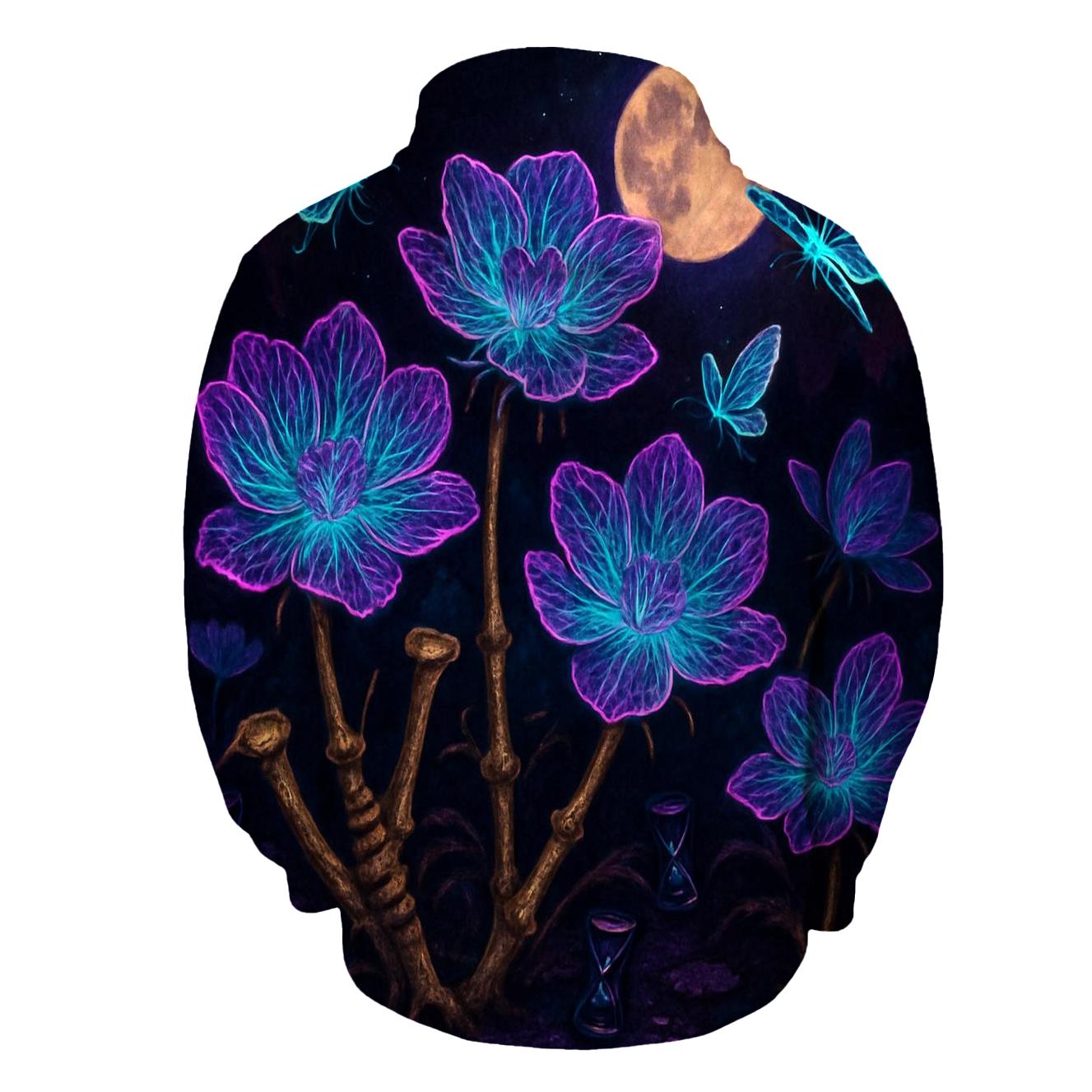 Garden Of Neon Bones zip-up hoodies