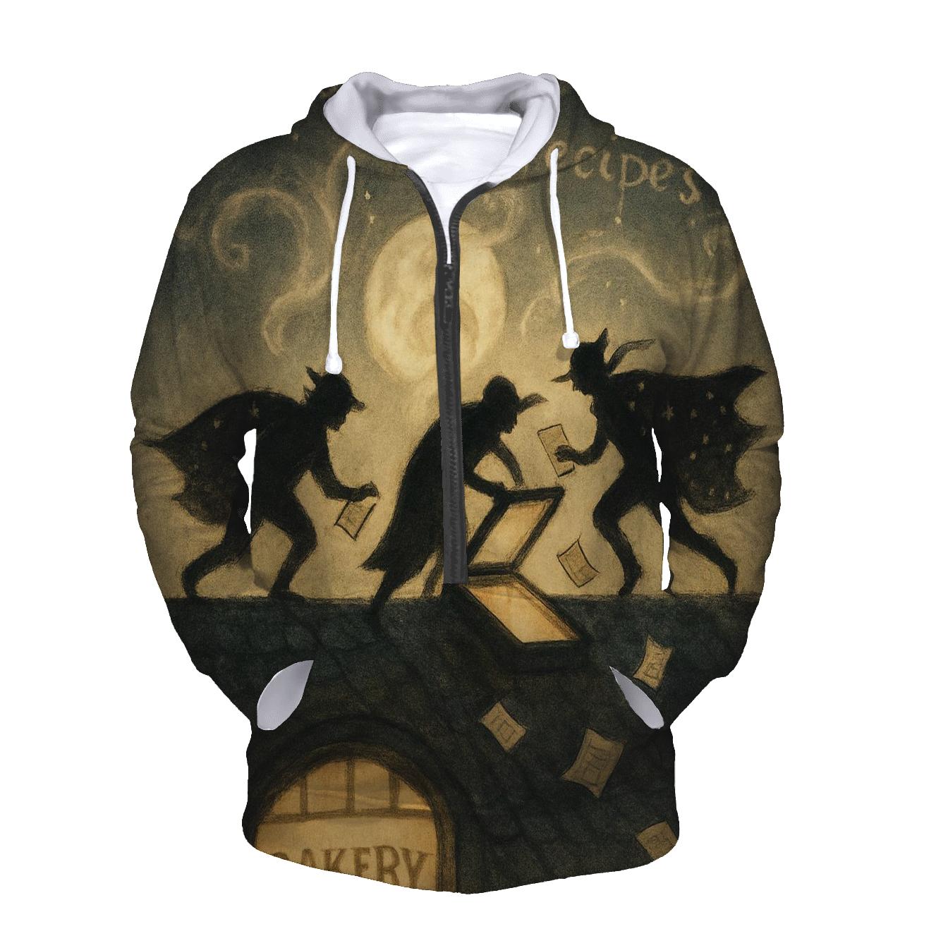Silhouette Tea Bandits zip-up hoodies