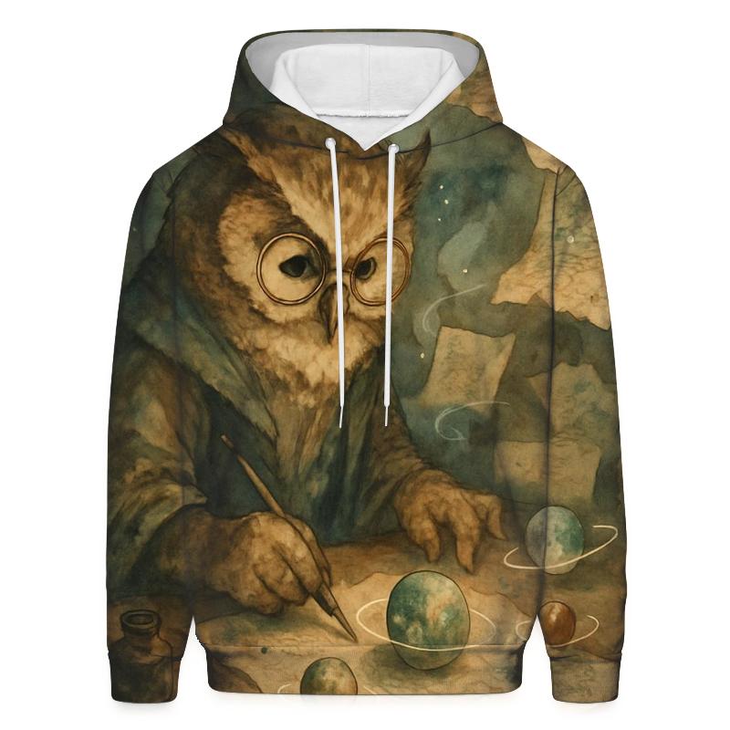 Oracle Of Paper Planets embroidered hoodies