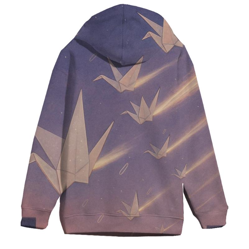 Comet Paper Crane Fleet hoodie styles