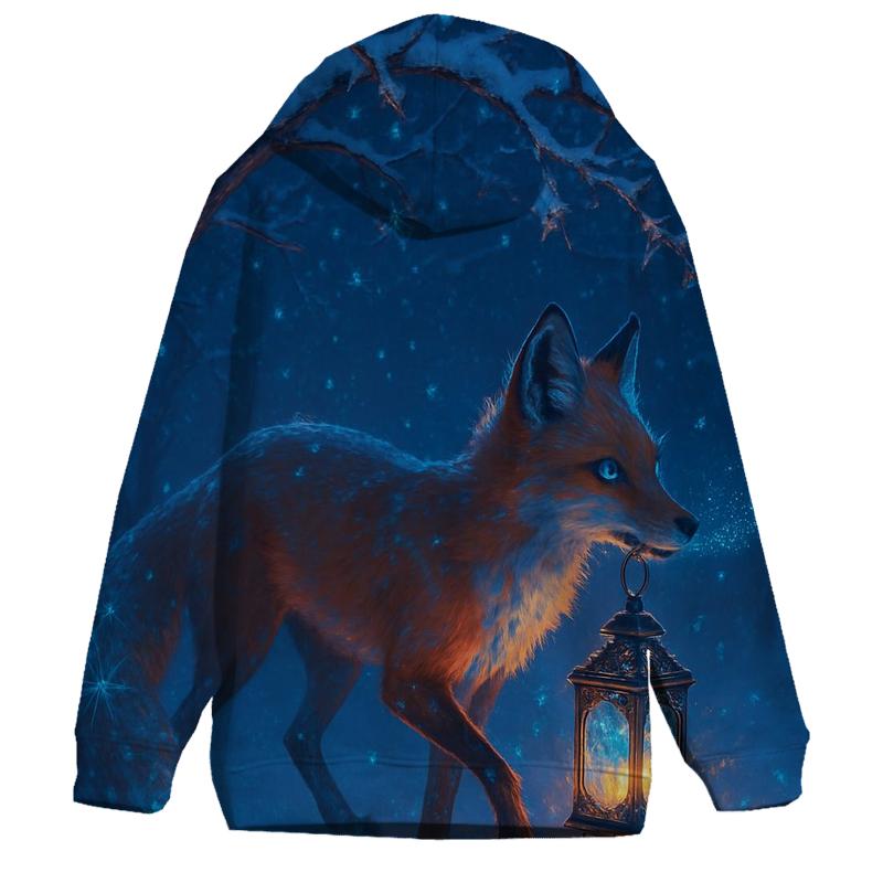 Frostfire Lantern Fox heavyweight hoodies